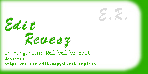 edit revesz business card